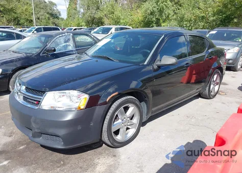 2012 Dodge Avenger Se from USA, damaged, VIN 1C3CDZAB1CN237470